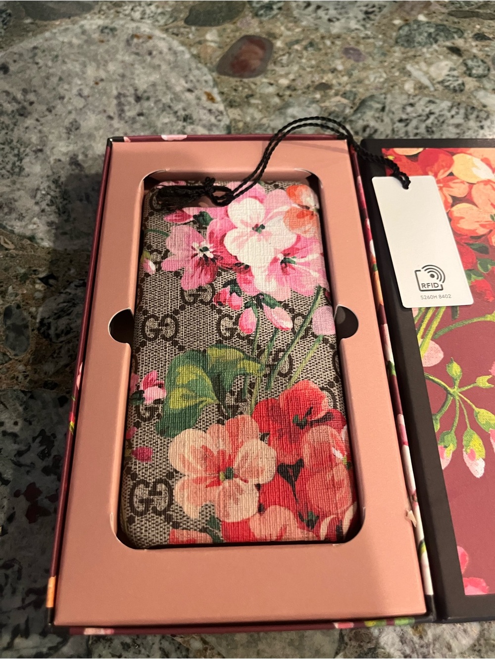 Gucci GG Blooms iPhone Case New in Box for phone size 7 / 8